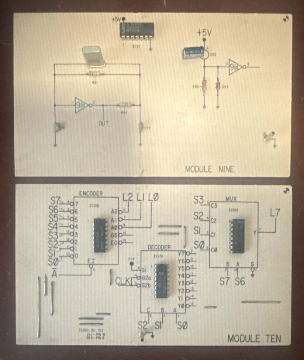 Module Nine and Module Ten Electronics Training Circuit Boards - Picture 1 of 3